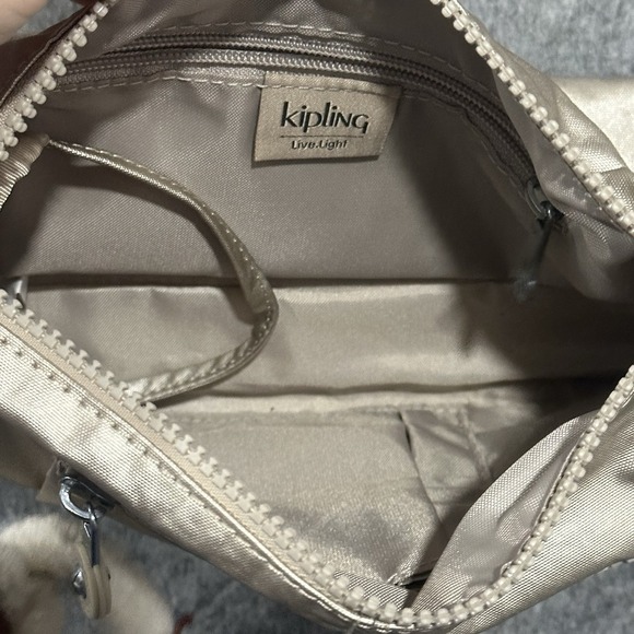 Kipling HB6556 Wes Crossbody Shoulder Bag Purse Toasty Gold With Monkey - Picture 5 of 11